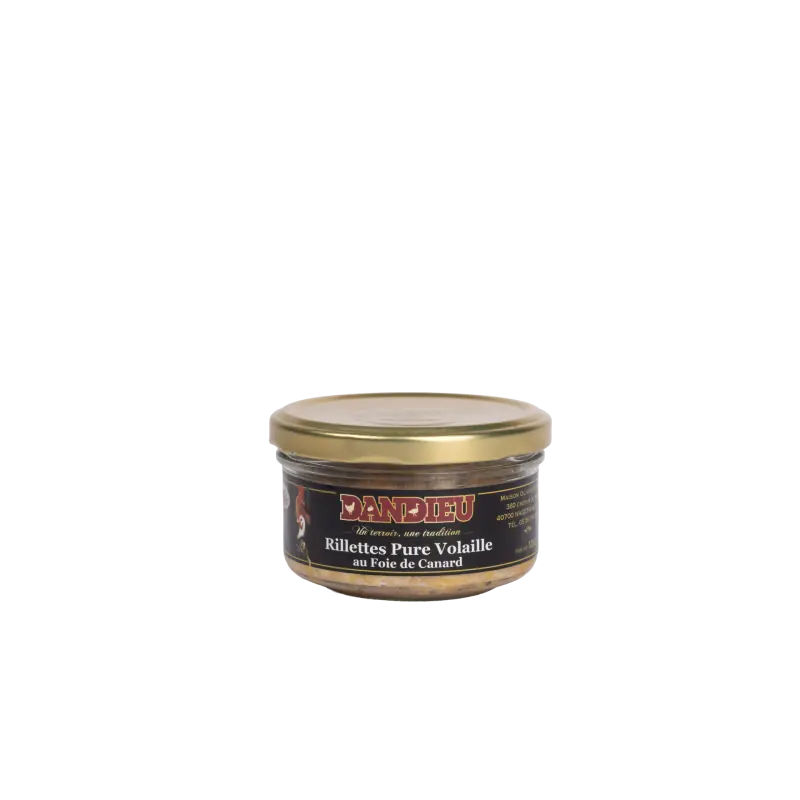 Maison Dandieu - RILLETTES PUR CANARD AU FOIE DE CANARD