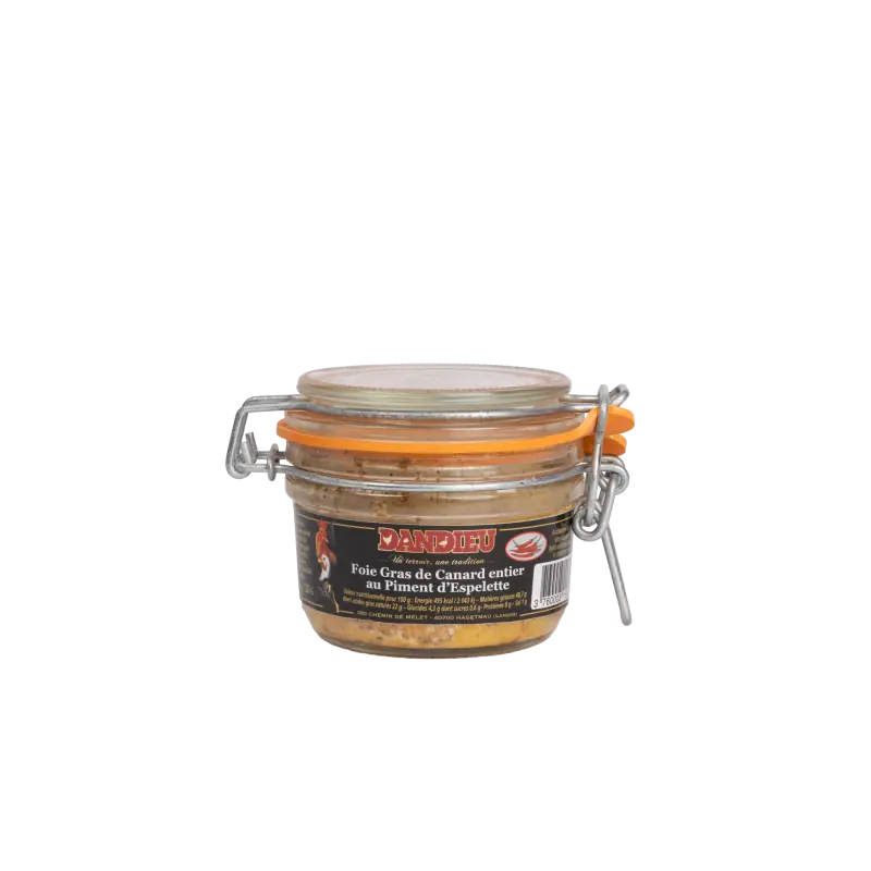 Maison Dandieu - FOIE GRAS ENTIER CANARD PIMENT D’ESPELETTE