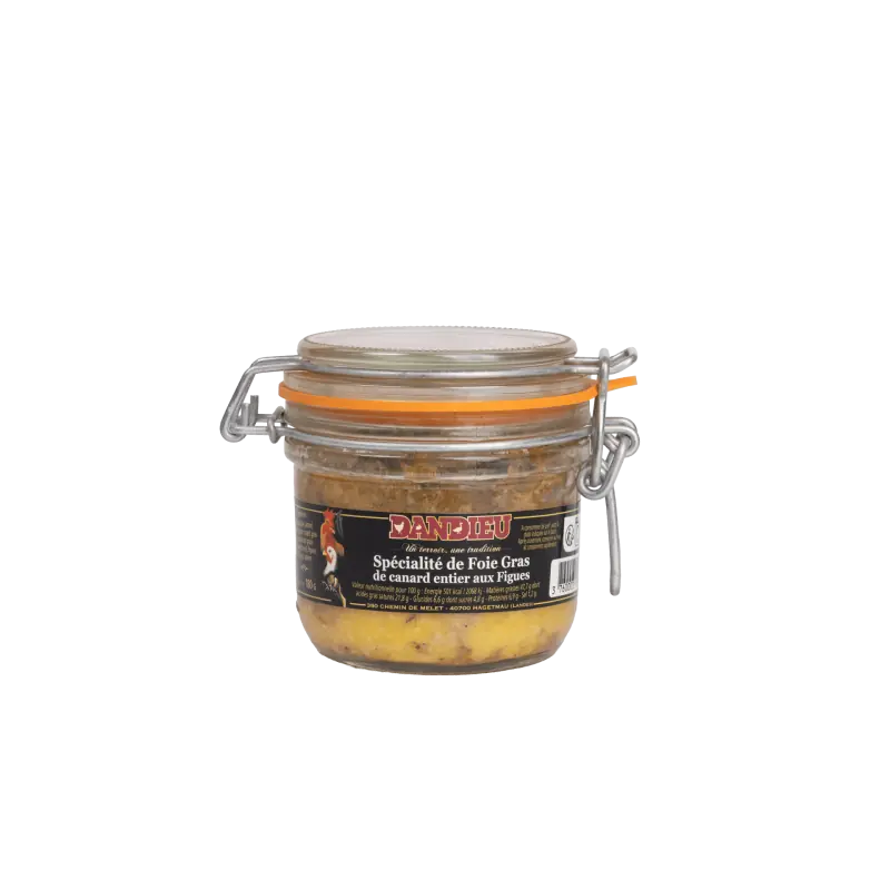 Maison Dandieu - Spécialité FOIE GRAS ENTIER CANARD AUX FIGUES 180g