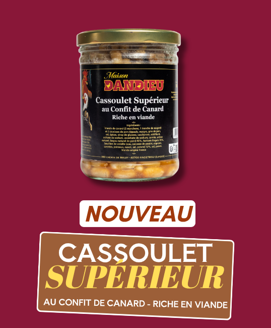 NOUVEAU CASSOULET SUPÉRIEUR AU CONFIT DE CANARD - RICHE EN VIANDE
